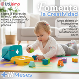 Cubo Bloques De Construcción 16 Figuras Educativo Didáctico Juguete Bebé Niño Niña