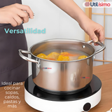 Bateria Cocina Cacerolas 8 Piezas Juego De Ollas Acero Inoxidable