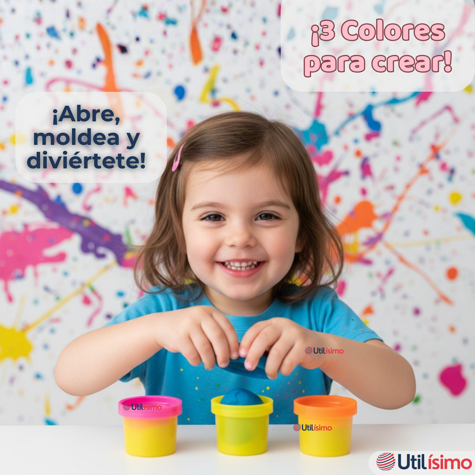 Set Juguete de Heladería y Waflera Creativa con Masas Moldeables Niña