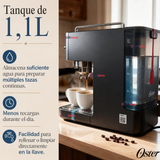 Cafetera Espresso Oster® Perfect Brew Compacta 15 Bares BVSTEM7201-052