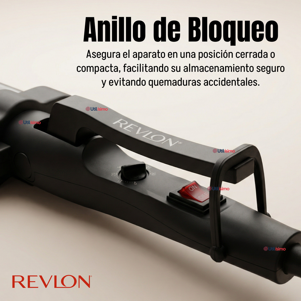Onduladora De Pelo Revlon Waver Jumbo De 3 Barriles 800W