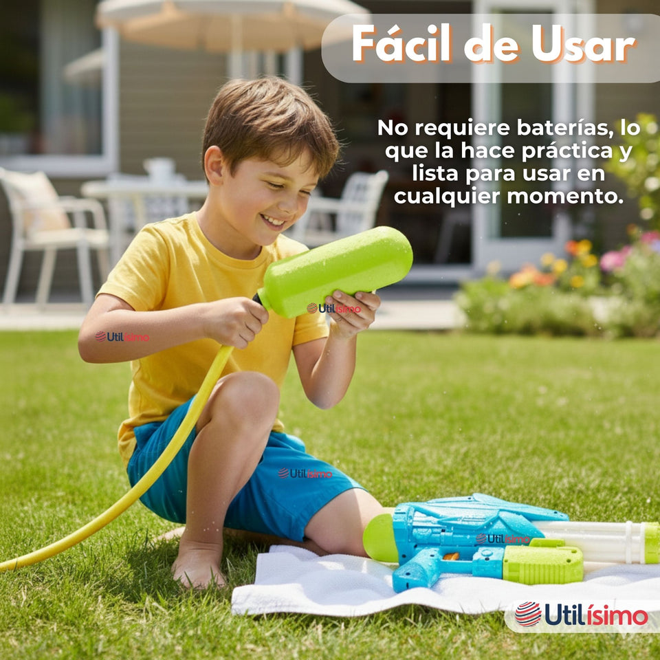 Pistola Lanza Agua Tiburón 40,5 cm Juguete Niño Niña Colores Surtidos