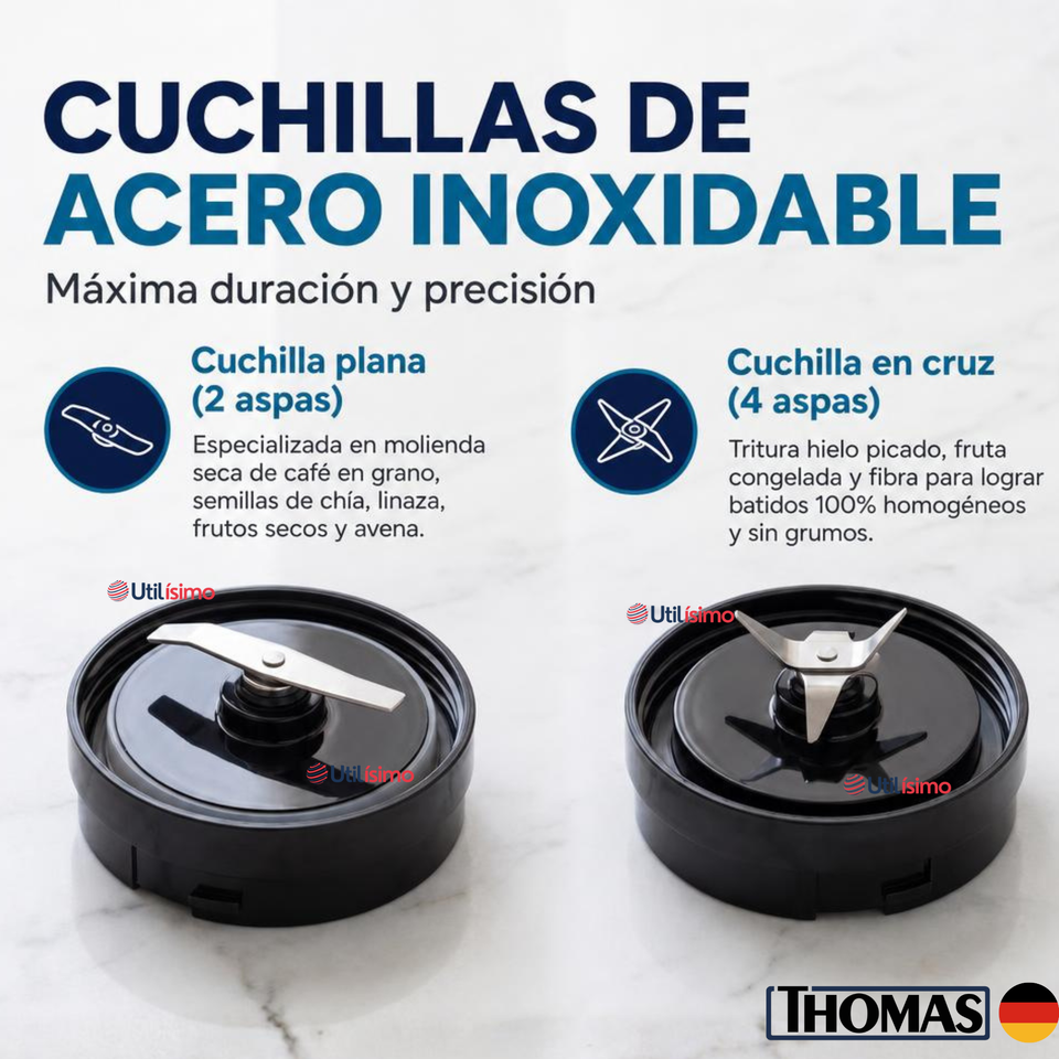 Licuadora Personal Blender Thomas Th-300pb 600 Ml Con accesorios