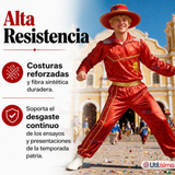 Traje Caporal Típico Completo Con Sombrero Rojo Hombre Fiestas Patrias