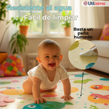 Alfombra Antigolpe Tapete Plegable Reversible para Bebés 200cm Surtido