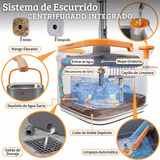 Trapeador Mopa Giratorio 360° Balde Centrifugo Microfibra
