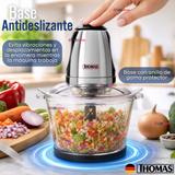 Picadora Eléctrico Thomas 1.5lt Alta Potencia Tecnologia Alemana Plateado