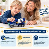 Camión Mixer Azul Juguete Infantil Camión De Luces y Sonidos Interactivo Niño