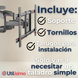 Soporte TV Pared Ajustable 68Kg 55 a 85 Pulgadas 55 60 65 70 75 77 80 82 85