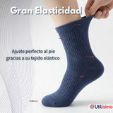 Calcetín Escolar Corto Acrilico Azul Niños y Niñas