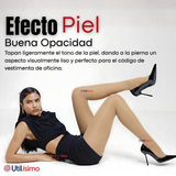 Pantys Semitransparentes Elasticadas Oficina Beige