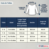 Camiseta Algodón Manga Larga Polera Primera Capa Blanco Niña