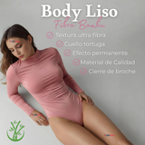 Pack 3 Bodys Manga Larga Bambú Cuello Alto Beatle Mujer Colores Surtidos