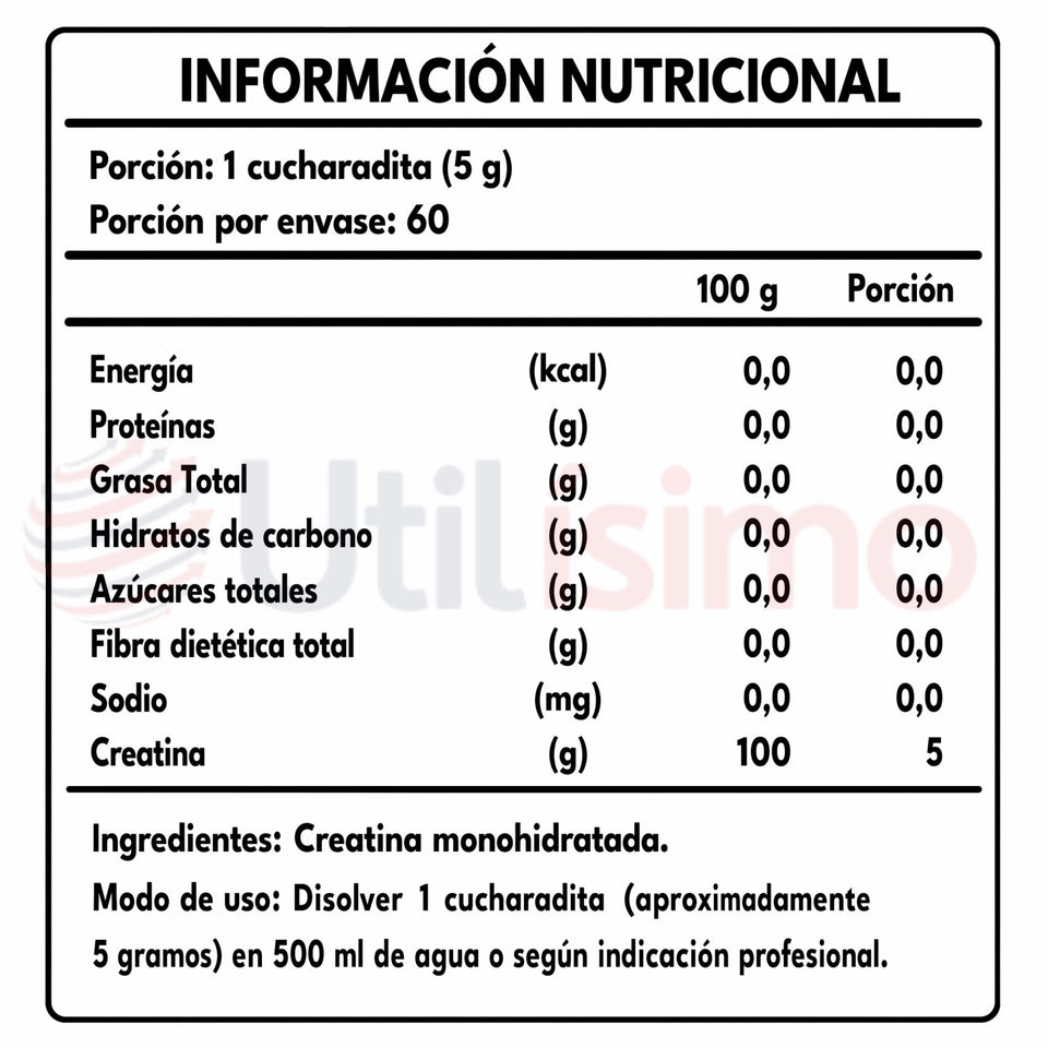 Creatina Monohidratada 300 Grs FNL
