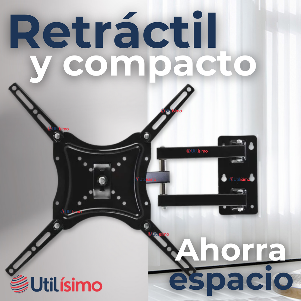 Soporte TV Pared Con Brazo 50Kg 14 a 55 Pulgadas 14 15 17 19 22 24 27 32 39 40 42 43 49 50 55