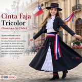 Traje Huasa Elegante NIña Conjunto 7 Piezas Tipico Fiestas Patrias