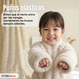 Conjunto 2 Piezas Buzo Polerón Pantalón Bebe Niña Poliéster Beige