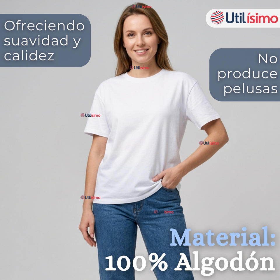 Pack 3 Camisetas Poleras 100% Algodón Básica Lisa Elástica Mujer Colores Surtidos