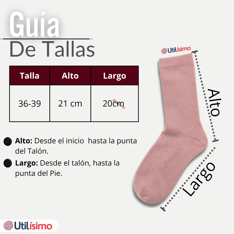 Pack 6 Pares Calcetines Diabéticos Mujer Algodón Suave Colores Surtidos Protección