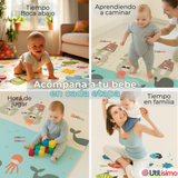 Alfombra Antigolpe Tapete Plegable Reversible para Bebés 200cm Surtido