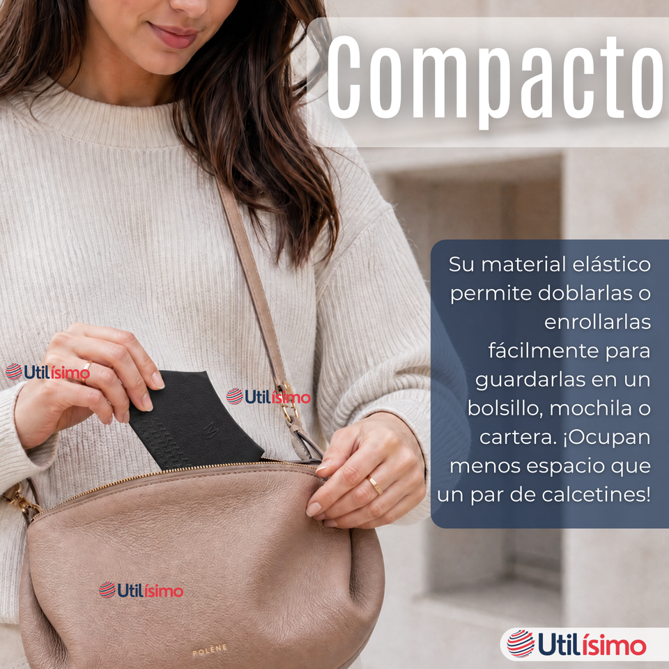 Pack 3 Pares Fundas Cubre Zapatos Mujer Impermeable Surtidas Silicona Antideslizante