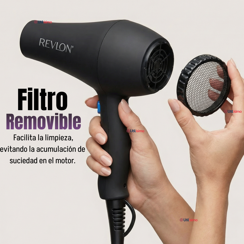 Secador De Cabello Revlon Smooth Brilliance 1875W Negro