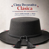 Pack 3 Sombrero Huaso Negro Tradicional Para Fiestas Patrias