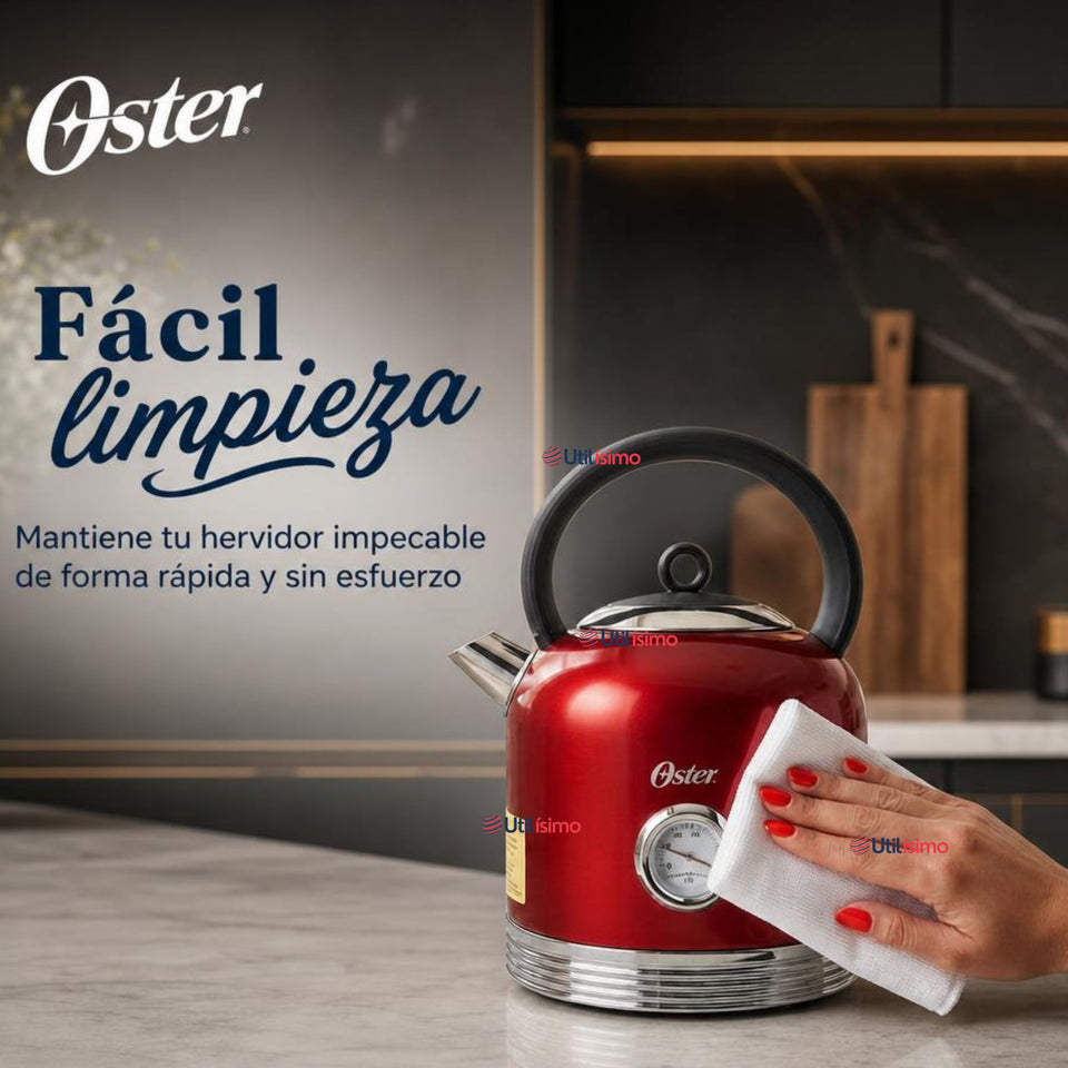 Hervidor eléctrico Oster® con capacidad de 2.5 L BVSTKT900R