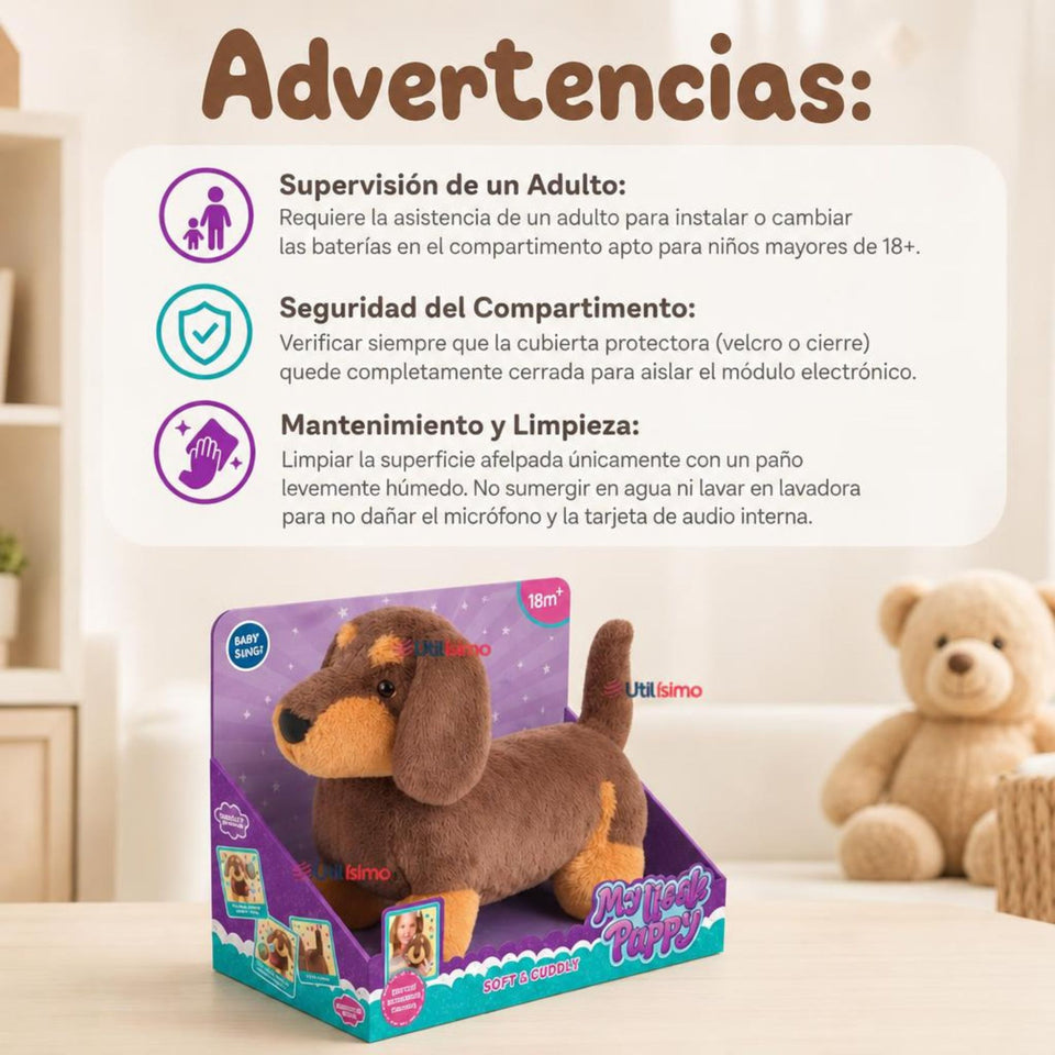 Juguete Infantil Peluche Cachorro Real Interactivo