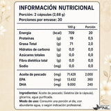 Omega 3 FNL 60 Capsulas Aceite De Pescado + Dha + Epa Sin Sabor