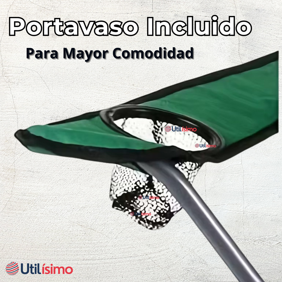 Silla Plegable De Playa Camping Picnic Con Portavaso Diseños Surtidos