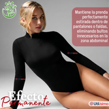 Pack 3 Bodys Manga Larga Bambú Cuello Alto Beatle Mujer Negro