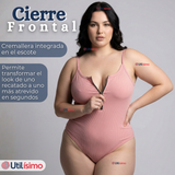 Body Con Cierre Delantero Sin Mangas Ligero Sutil Colores Surtidos Mujer