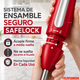Batidora de inmersión Telefunken Smartmix 2500 roja acero inoxidable 800W