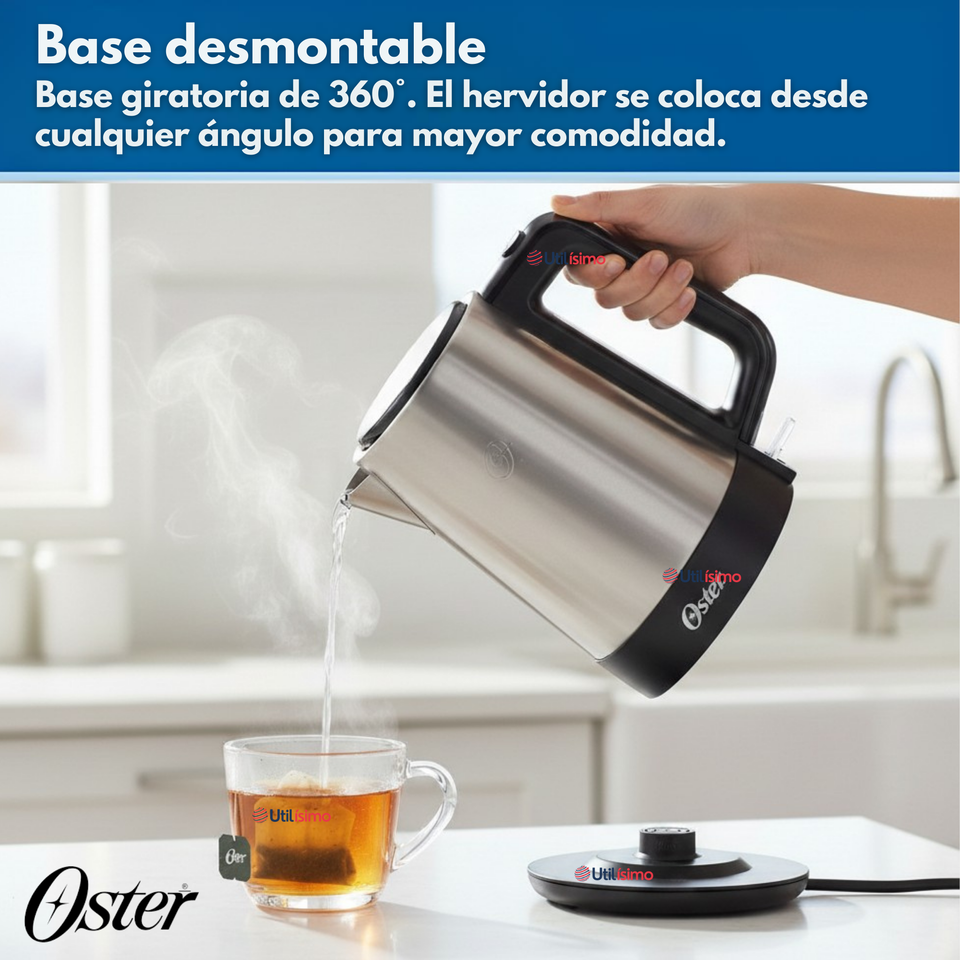 Hervidor eléctrico Oster® de acero inoxidable 1.7 lt BVSTKE671