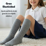 Calcetín Escolar Largo Acrílico Gris Niñas
