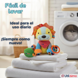 Juguete Peluche Animales Sensorial Con Mordedor Y Sonajero Diseño León Niña y Niño