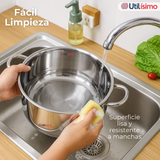 Bateria Cocina Cacerolas 8 Piezas Juego De Ollas Acero Inoxidable