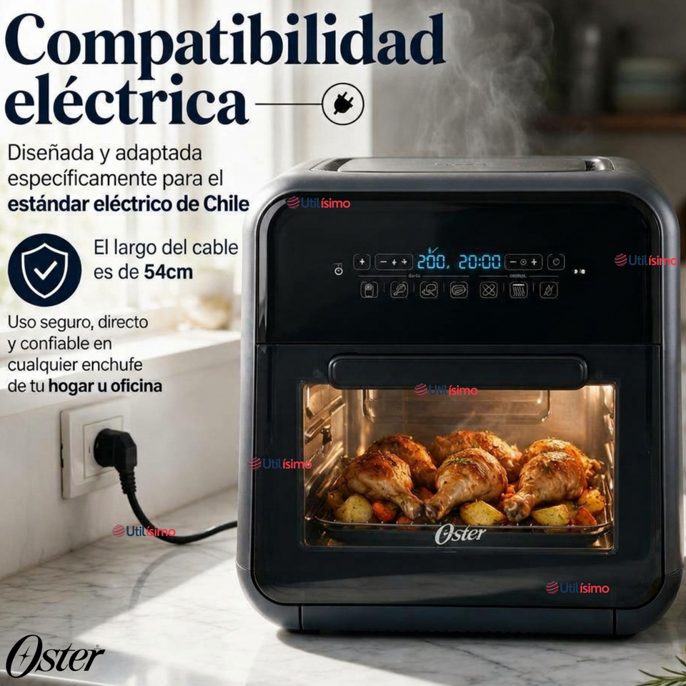 Súper Freidora De Aire Digital 10 Litros Oster® Multiples Funciones Ckstafov3