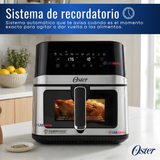 Freidora de aire digital Oster®, con recubrimiento Oster® DiamondForce, 7.5L de capacidad, CKSTAF75WDSSDF 1600W