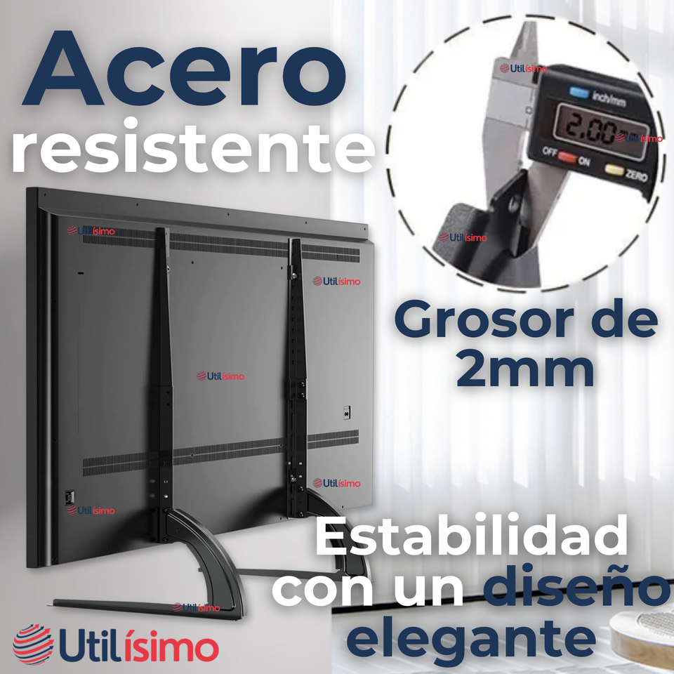 Soporte TV Mesa Ajustable 45Kg 37 a 75 Pulgadas 37 40 43 48 50 55 58 60 65 70 75