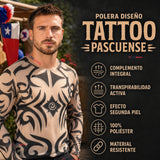 Pack 3 Poleras Diseño Tattoo Hombre Rapa Nui Estilo Pascuense Traje Danza