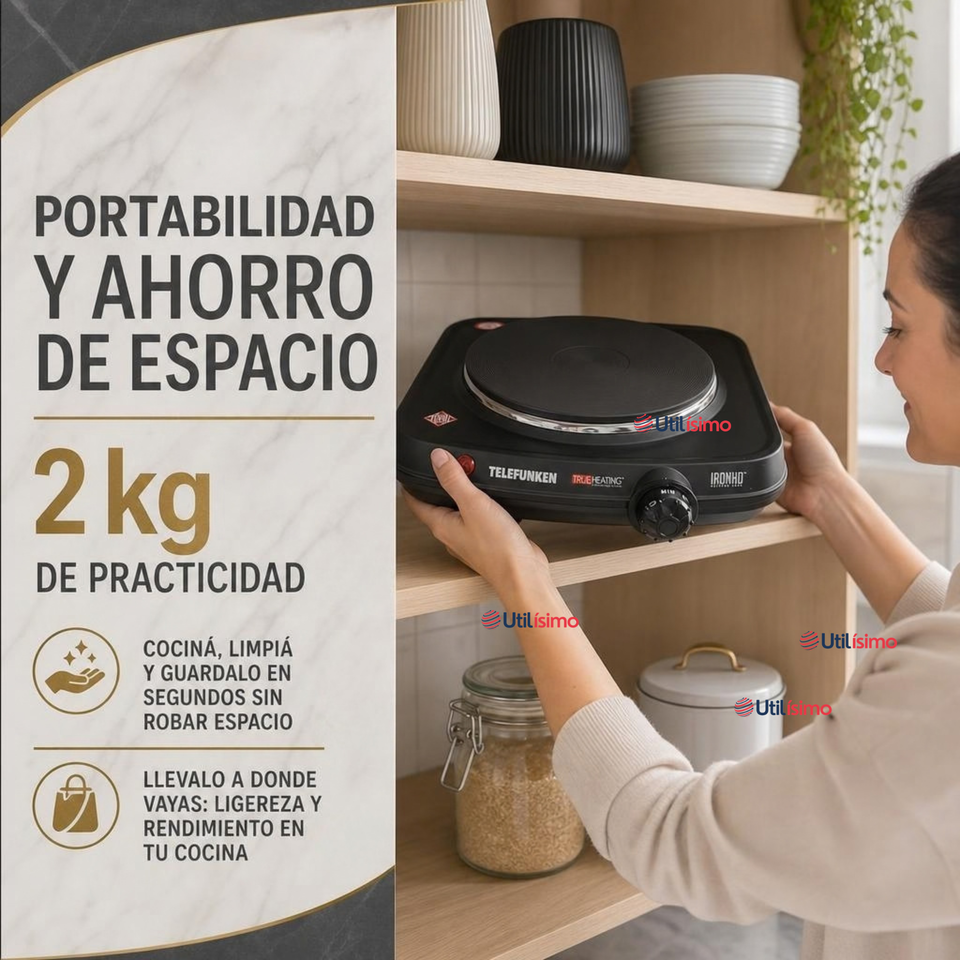Cocinilla Eléctrica Telefunken Tf Ae5500 Color Negro