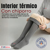 Pack 3 Calzas Pantys Con Chiporro Térmica Mujer Elasticada Gris