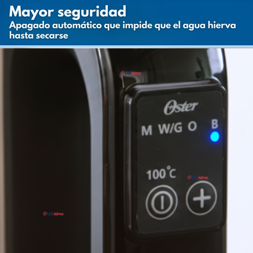Hervidor eléctrico Oster® 1.7 lt control de temperatura BVSTKT8970