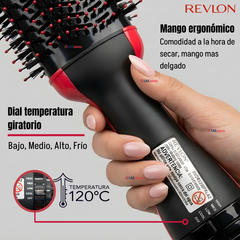 One Step Secador Alisador Voluminizador Revlon 1200W Plus +