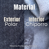Calza Polar Con Chiporro Palazzo Mujer Elasticada Térmica Negro Jeans