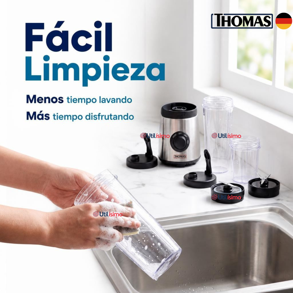 Licuadora Personal Blender Thomas Th-300pb 600 Ml Con accesorios