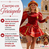 Traje Caporal Típico Completo Con Sombrero Rojo Mujer Fiestas Patrias
