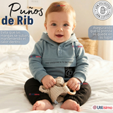 Conjunto 2 Piezas Buzo Pantalón Y Polerón Con Capucha Azul Bebé Niño